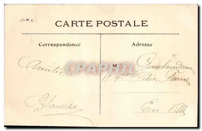 Notre-Dame w Paryżu — Trzy portale — L. J. & Cie, wyd., Angoulême-Paryż, nr 91 — Rewers