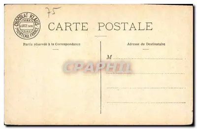 Paryż — Katedra. Katedra Notre-Dame — Wydawcy: CHOCOLAT KLAUS — Rewers