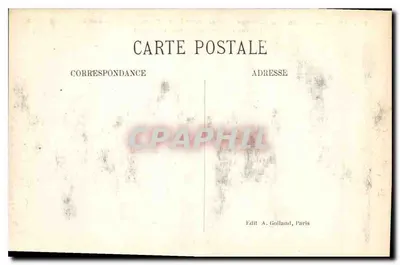 Paris — Jardim das Tuileries e monumento de « Quand-Même » por Antoine Mercié e Arco do Triunfo do Carrousel — Verso