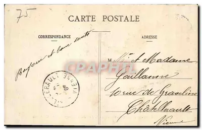 Paryż - Place du Carrousel - Arc de Triomphe de la Victoire — wydawca POSIES, n°40 — Rewers