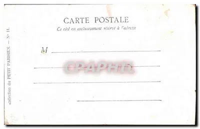 Parijs — De Poort Saint-Martin — collectie Petit Parisien, N° 11 — Achterkant