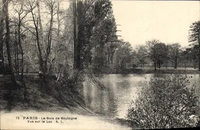 Paryż - Las Boulogne - Widok na Jezioro — A.L. n°72
