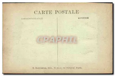 Museum Carnavalet — Cours des Drapiers — G. Bouchet, uitgever — Achterkant