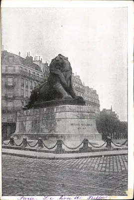 Paryż — Lejon z Belleville — Pomnik Obrony Narodowej 1870-1871
