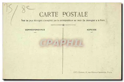 Estátua de Strasbourg — Praça da Concórdia — C.M. 717 — Verso