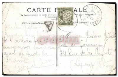 Paris — O Arco do Triunfo das Tuileries — editor não identificado — Verso