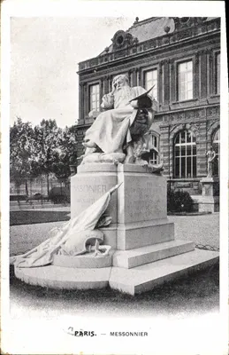 Paryż — Messonier — Statua Messoniera