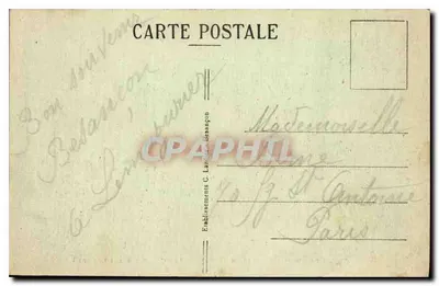 BESANÇON-les-BAINS — Wejście do Jaskiń Świętego Leonarda, Dolina Doubs i Droga Morre — Wydawca C. Larrin — Rewers