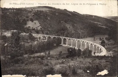St-POLGUES (Loire) — Wielkowieczna linia kolejowa St-Polgues do Vichy