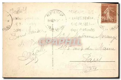 Berck-Plage — Ogólny widok plaży przy niskiej mierze — n°73 — Rewers