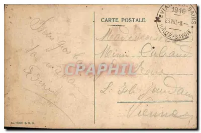 Évian-les-Bains — Katedra — Wydawca E.R.N. n°8008 — Rewers