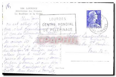 Lourdes — Pielgrzymka i Bazylika — Réal-Photo — Rewers