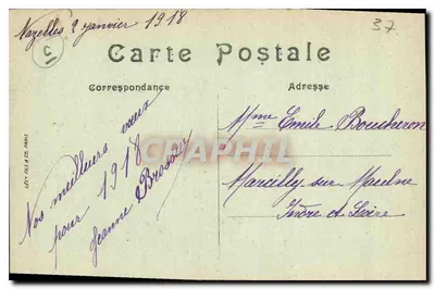 Antieke ansichtkaart van Amboise — De Pagode van Chanteloup — LL, n°71 — Achterkant