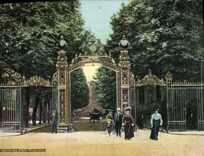 Grille du Parc Monceau — Paris — éditeur Louis Photo