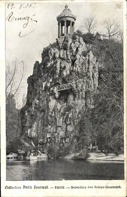 Belweder Buttes-Chaumont — Paryż — Kolekcja Petit Journal