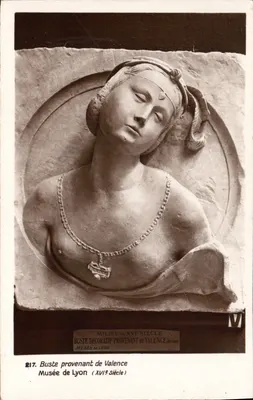 Busto proveniente de Valência — meio do século XVI — Museu de Lyon