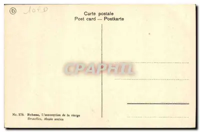 Zdjęcie z wzniesienia — Rubens — Stare Muzeum, Bruksela — Rewers