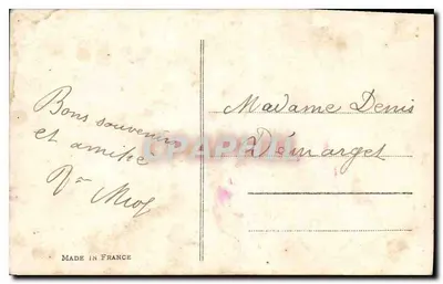 Bukiet fiołków w koszyku — wydawca Fracetti, nr 1391 — Rewers