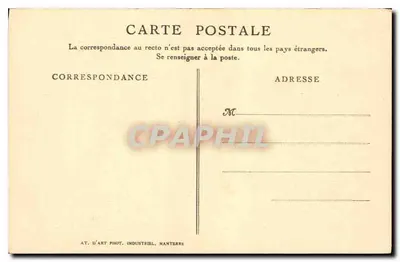 Crépuscule dans la vallée — poème d'Alfred de Vigny — AT d'Art Phot. Industriel, Nanterre — Verso