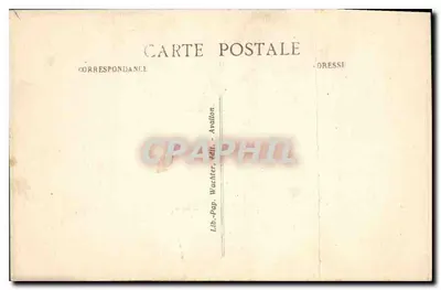 Stara pocztówka Saint Pere Historique Fasada Kościoła Świętego Piotra pod Vezelay w 1780 — Rewers