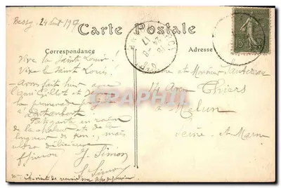 Avallon — Las orillas del Cousin en Pont-Aubert — ND. — Reverso