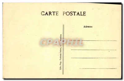 Avallon — Vista de Cousin-Laroche tirada da Rue du Bel-Air — Libr.-Pap. Pothiaïd frères, editora Avallon — Verso