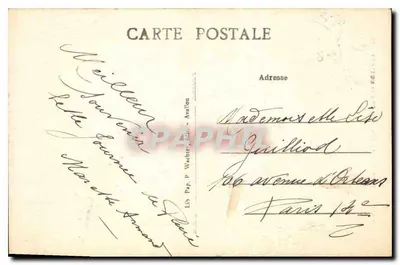 Avallon — Widok z Terreaux de la Petite Porte — Lib. Pap. P. Wachet, Avallon, n°287 — Rewers