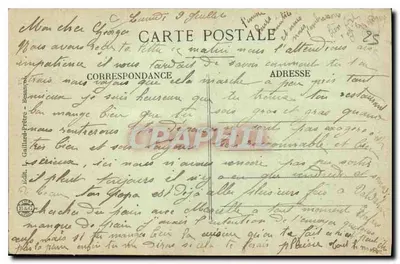 O Grande Escalão de Poudrey — Arredores de Valdahon — Editor B&G, n° 662 — Verso