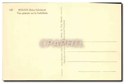 Rouen — Katedra — Wydawnictwo Art Marot, Paryż — Rewers