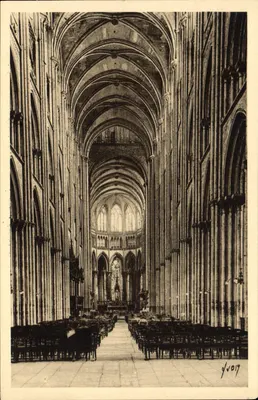 Wnętrze Katedry w Rouen — Rouen (Seine-Inférieure) — Éditions d'Art Martel, Paryż