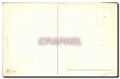 Navio a vela e a vapor — mar agitado — Imprimerie Belge 1944, n°19 — Verso