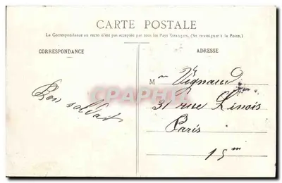 Épinal o godzinie 6 rano — Paul Testart — Wydawca: Paul Testart, Épinal — Rewers