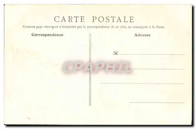 Compiègne - Saint-Germain — kościół z wieżą — B. F., PARYŻ, nr 15 — Rewers