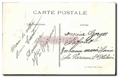 Rueil - O Gabinete de Trabalho de Napoleão I no Parque da Malmaison — A. Ossart editor. Rueil, n°157 — Verso