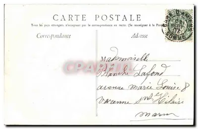 Amiens — Katedra — La Grande-Nef — L. Caron, fot. i wyd., Amiens, nr 172 — Rewers