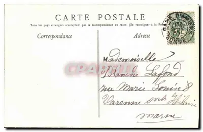 Amiens — Katedra — widok z Louvencourt — L. Caron, fot. Amiens, n°351 — Rewers