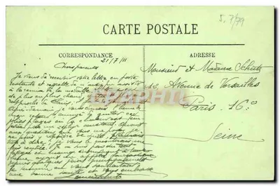Calais — "The Queen" na przystani — LL. n°93 — Rewers