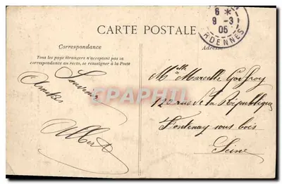 Bazeilles — Sala das Últimas Cartuchos — A Relógio atingida por uma Bala às 11h30 da manhã — Sarratine-Pierson, editor, Sedan, n°26 — Verso