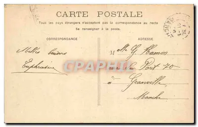 PARIS - Kwatera Strażnika — widok mostu i rzeki — wydawca nieznany — Rewers