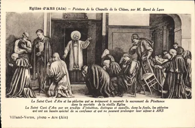 Igreja de Ars (Ain) — Pintura da Capela da Châsse, por M. Borel de Lyon