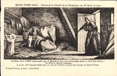Saint-Curé d'Arz (Ain) — Pintura da capela da Glorificação, por M. Borel, de Lyon