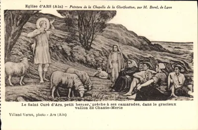 Igreja de ARS (Ain) — Pintura da Capela da Glorificação, por M. Borel, de Lyon