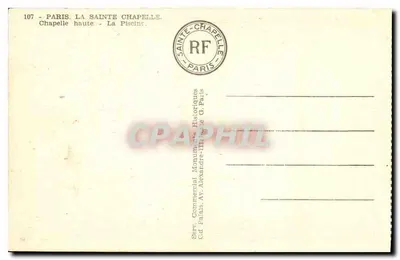 Paryż - Święta Kaplica - Basen - Wydawca G. Paris, nr 107 — Rewers