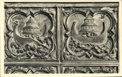 Portal da Santa Capela — O Dilúvio — Serviço Comercial de Monumentos Históricos, Paris
