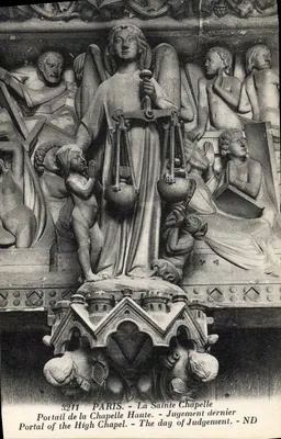 Portal da Capela Alta — Julgamento Final — A Santa Capela, Paris — Editor: ND, n° 3211