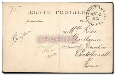 Parijs — De Toren van Sint Jacobus — R. M. n°18 — Achterkant