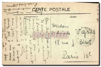 Paryż — Wieża Świętego Jakuba — C.M. n°18 — Rewers