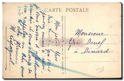 Paris - A Torre Saint-Jacques — A. L. n°124 — Verso