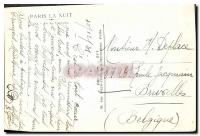 Paris à Noite — Arco do Triunfo — Édit d'Art - GUY — Verso