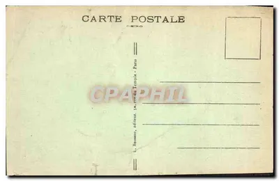 Pamiątkowy zamek — Francuski żołnierz zginął za ojczyznę — L. Bassoën, wydawca, Paryż — Rewers